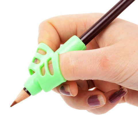 Children Pencil Holder Tools Silicone Two Finger Ergonomic Posture Correction Tools Pencil Grip Writing Aid Grip