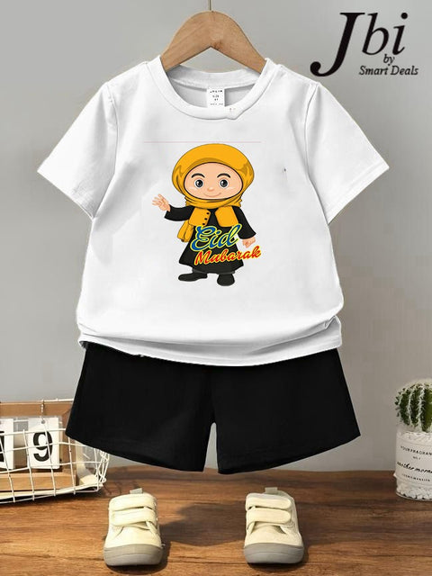 EID COLLECTION KIDS SUITS   T SHIRT+SHORT