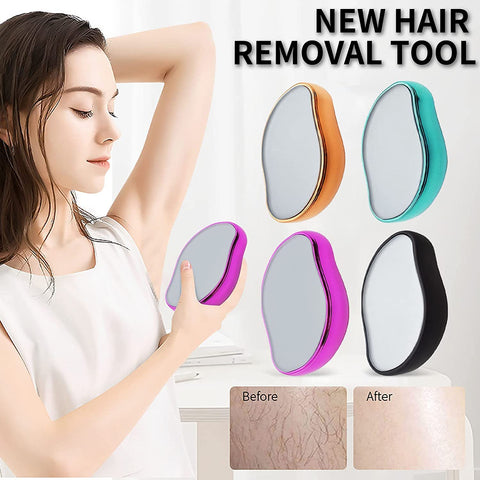 Bleame Crystal Hair Eraser – Painless Exfoliation Hair Removal Tool For Men & Women Arms Leg Back