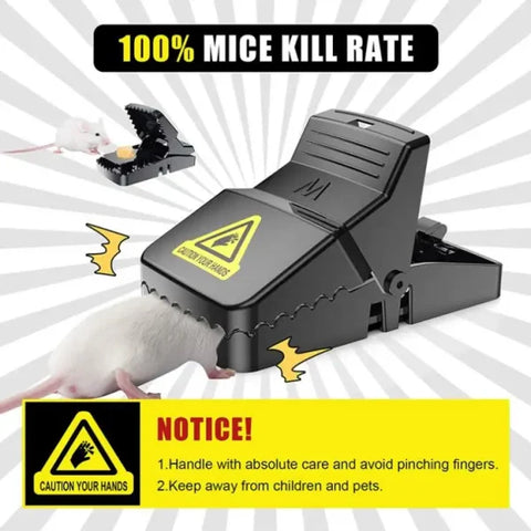 Mouse Trap, Mouse Traps That Work Small Mice Trap Outdoor Indoor Best Snap Traps for Mouse/Mice Safe and Reusable 2 Pack Quick Kill Mice Traps