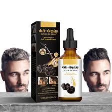 100% Original Anti Greying Hair Serum Ganoderma Nutrient Natural Darkening Serum Growth Oil For Women Men 30ml in pakistan Buy 1 Get 1 Free